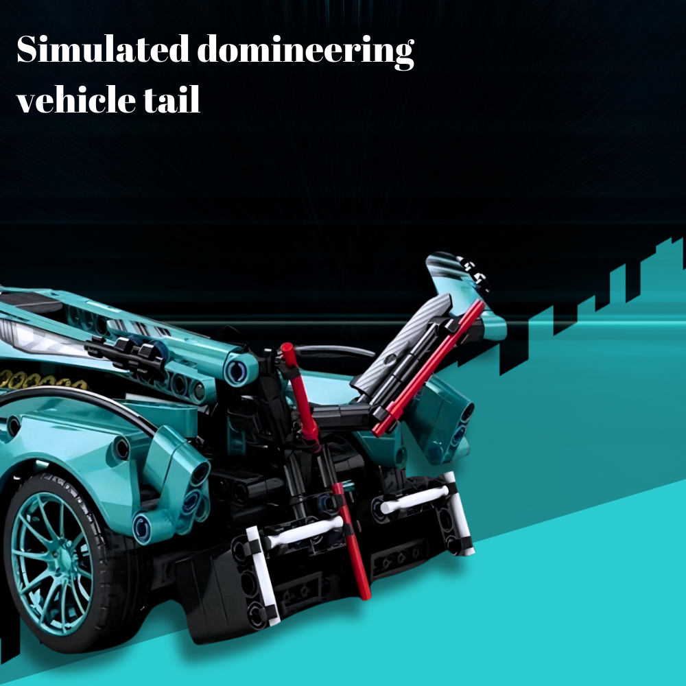 UNIQUE TOYS ZONE - HIGH TECH V12 RACING SUPER CAR MODEL - BUILDING BLOCKS - 1148pcs