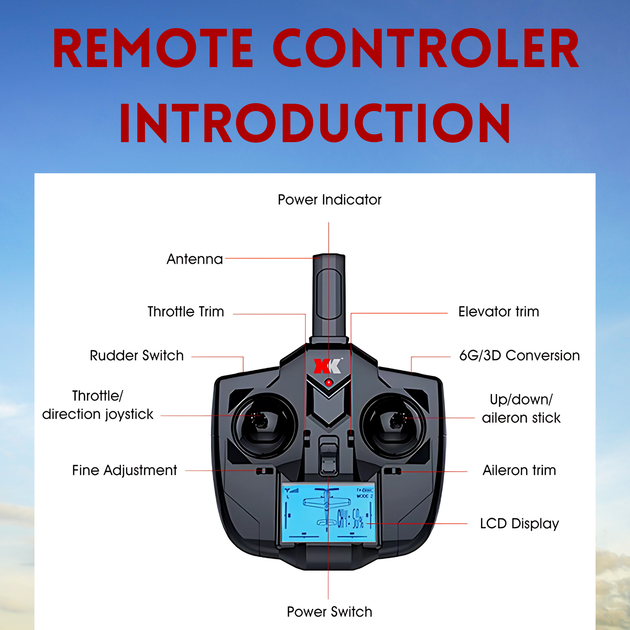 UNIQUE TOYS ZONE - A160 RC BRUSHLESS REMOTE CONTROL AIRPLANE