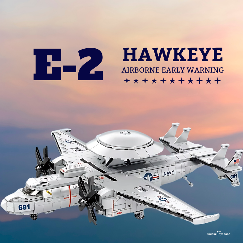 UNIQUE TOYS ZONE - E2 HAWKEYE AIRCRAFT MODEL - BUILDING BLOCKS - 1144PCS
