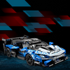 UNIQUE TOYS ZONE - HIGH TECH RACING SPORTS CAR MODEL BLUE - BUILDING BLOCKS - 452pcs