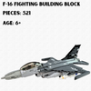 UNIQUE TOY ZONE - DYNAMICS F-16 FIGHTING FALCON AIRCRAFT MODEL - BUILDING BLOCKS - 521PCS