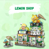 UNIQUE TOYS ZONE - ASIAN TOWN - LEMON TEA SHOP BUILDING SET - STREET FOOD VIEW - MINI BUILDING BLOCKS - 796PCS